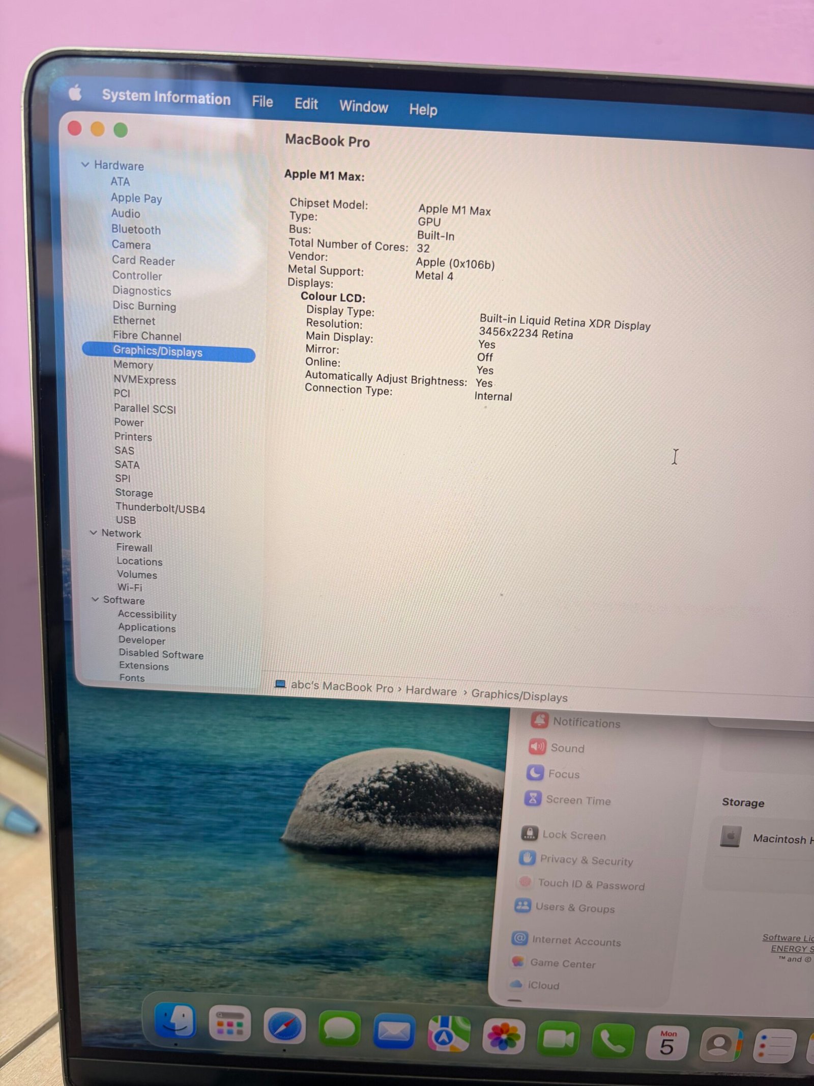 Pre Owned MacBook Pro A2485 |  M1 Max 64GB Ram 1 TB SSD