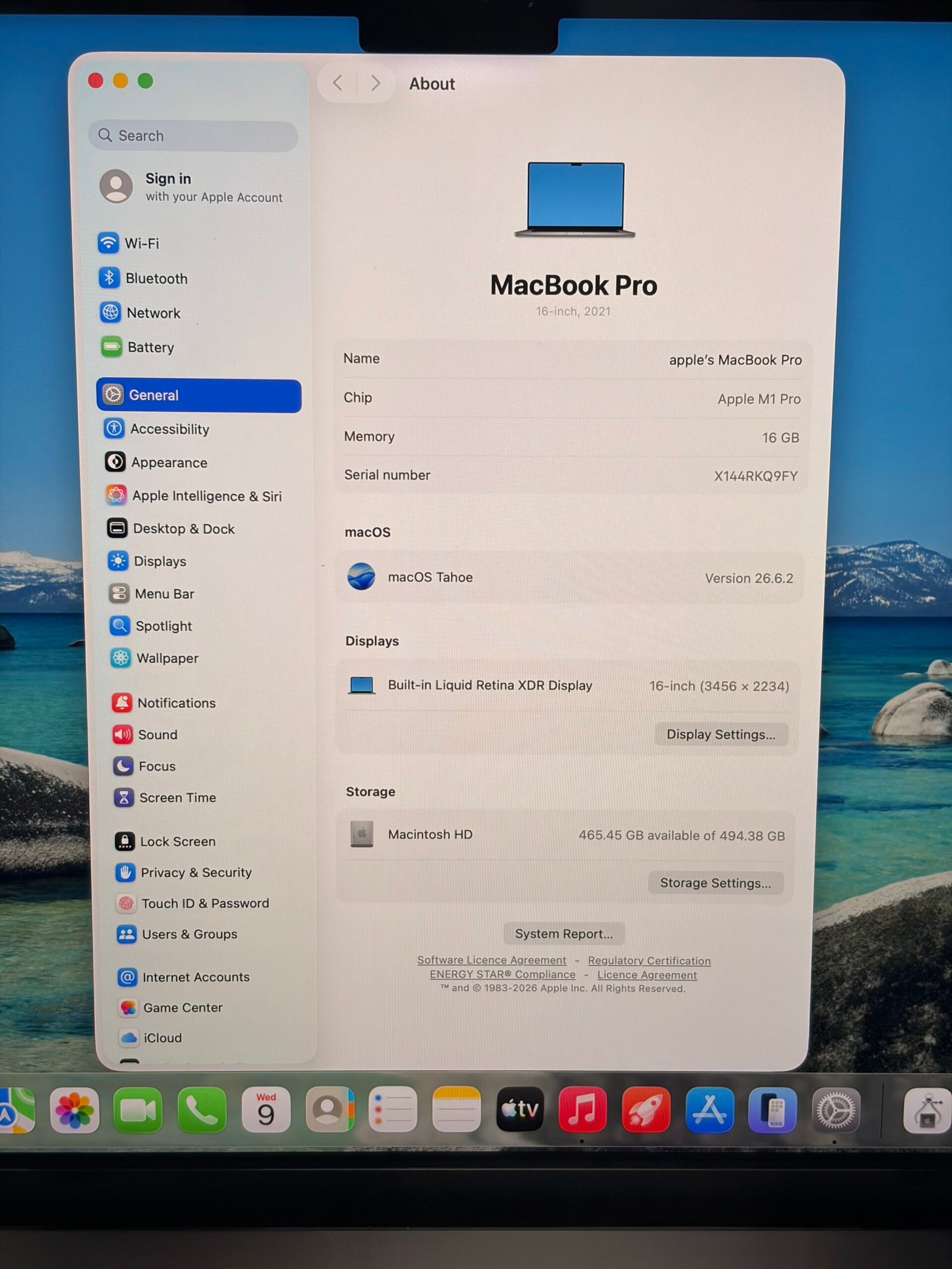 Pre Owned MacBook Pro A2485 |  M1 Pro 16GB Ram 512 GB SSD